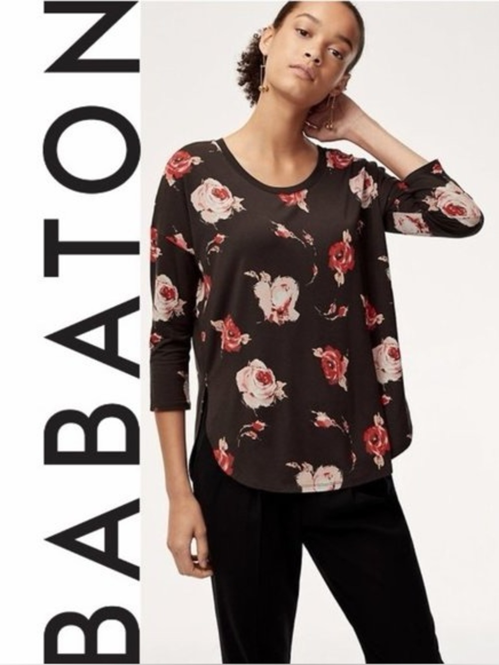 Babaton Norris Floral Flowy Top